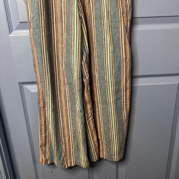 American Eagle Colorful Striped Vneck Straight Leg Jumpsuit Romper Size XS - Picture 9 of 14
